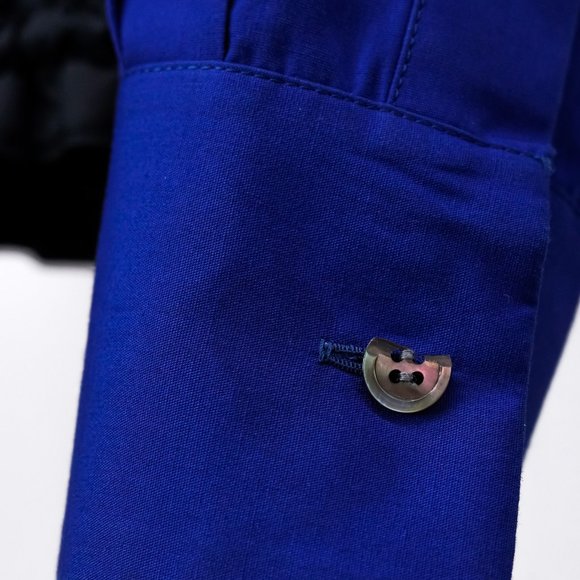 Sacai Luck Blue Drawstring Button Up Shirt - Picture 8 of 14